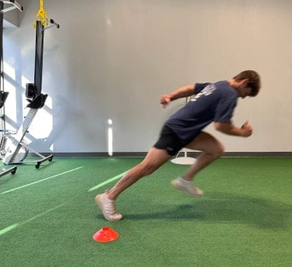 man running at athletic performance development